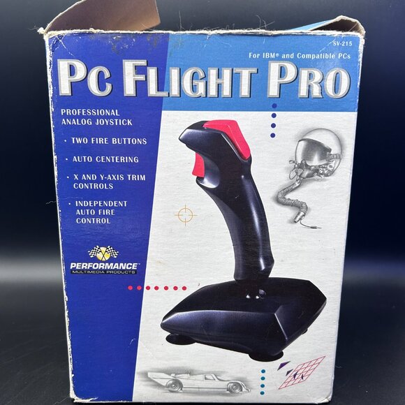 Vintage Performance PC Flight Pro Joystick Model SV 215 UNTESTED VTG 1997 - Picture 2 of 10